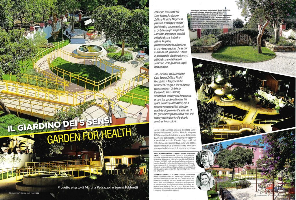 giardino dei 5 sensi su giardino italiano