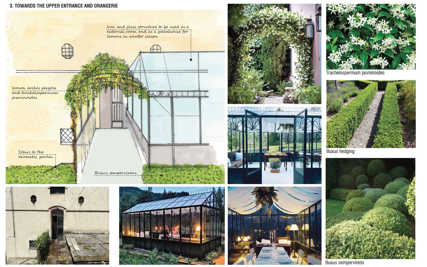 Progetto restauro parco villa toscana