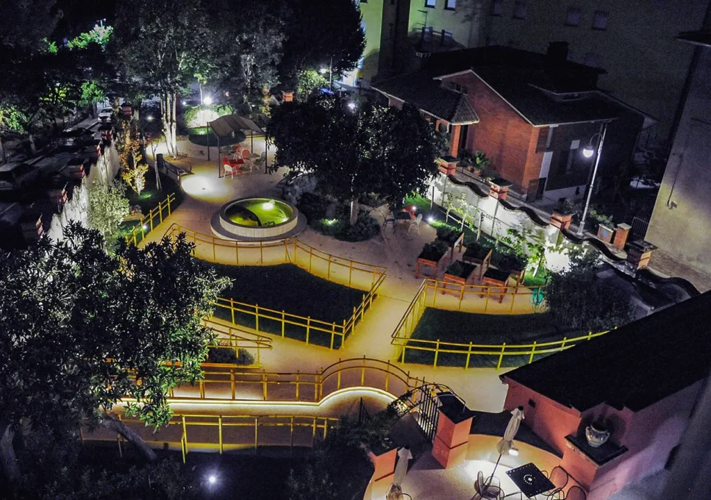 giardino sensoriale notturno a perugia